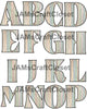 ALPHABET SET Digital Graphic Design Typography Clipart SVG-PNG Sublimation COLORED BARNWOOD Design Download Crafters Delight - JAMsCraftCloset