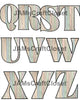 ALPHABET SET Digital Graphic Design Typography Clipart SVG-PNG Sublimation COLORED BARNWOOD Design Download Crafters Delight - JAMsCraftCloset