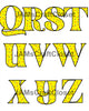ALPHABET SET Digital Graphic Design Typography Clipart SVG-PNG Sublimation COLORFUL DOTS YELLOW BACKGROUND Design Download Crafters Delight - JAMsCraftCloset