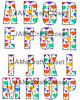 ALPHABET SET Digital Graphic Design Typography Clipart SVG-PNG Sublimation COLORFUL HEARTS Design Download Crafters Delight - JAMsCraftCloset