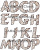 ALPHABET SET Digital Graphic Design Typography Clipart SVG-PNG Sublimation DOILY PRINT Design Download Crafters Delight - JAMsCraftCloset