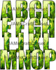 ALPHABET SET Digital Graphic Design Typography Clipart SVG-PNG Sublimation FAIRY GARDEN GREENERY Design Download Crafters Delight - JAMsCraftCloset