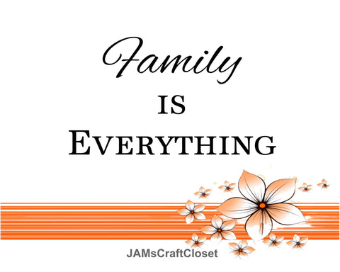 TOTE BAG Digital Graphic Sublimation Design SVG-PNG-JPEG Download FAMILY IS EVERYTHING Crafters Delight - JAMsCraftCloset