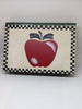 Apple Box World Bazaar Wooden Teacher Appreciation Gift Apple Storage Home Kitchen Country Table - JAMsCraftCloset