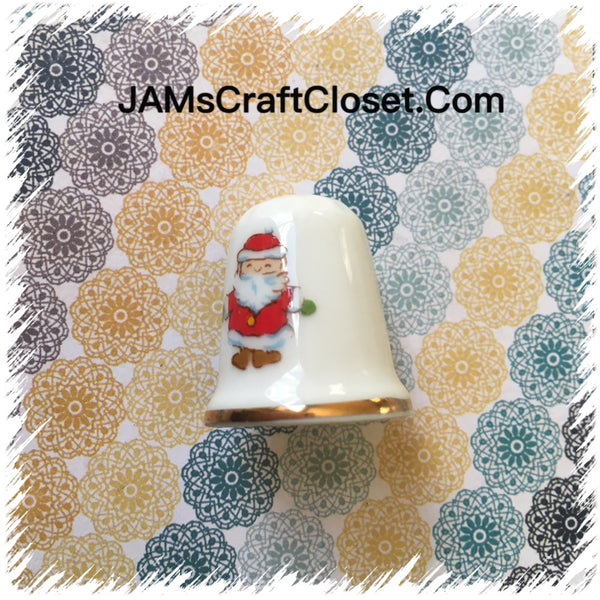 Thimble #1 Vintage Santa Claus Thimble JAMsCraftCloset