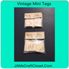 Vintage Mini Tags Pink Set and Brown Set 48 Tags in Each JAMsCraftCloset