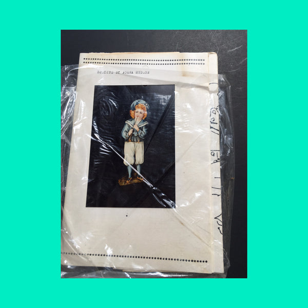 Vintage DIY Painting Packet #8 Sailor Boy Playing Instrument ...