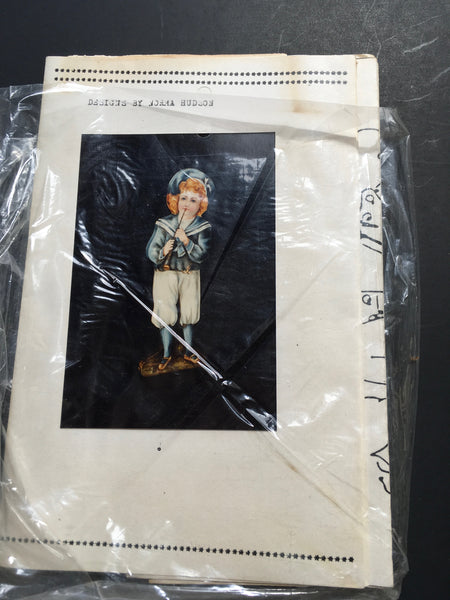 Vintage DIY Painting Packet #8 Sailor Boy Playing Instrument ...