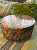 Hat Box Round with Spring Floral Design LARGE Vintage Cardboard Storage Home Decor