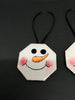 Ornaments Snowman Ceramic Tile 2 by 2 Inches Set of 2 Vintage Snowman Holiday Decor JAMsCraftCloset