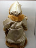 Santa Vintage Tan and Gold Standing 12 Inches Tall With Package and Lantern JAMsCraftCloset