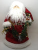 Santa Vintage Red White and Green Standing 12 Inches Tall With Scrolls and Garland JAMsCraftCloset