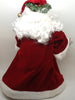 Santa Vintage Ethnic Red White and Green Standing 12 Inches Tall With Pearls in the Garland {{ JAMsCraftCloset }}