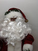 Santa Vintage Ethnic Red White and Green Standing 12 Inches Tall With Pearls  in the Garland JAMsCraftCloset