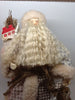 Santa Vintage Patchwork Standing  With Bag Home Fish 13 Inches Tall JAMsCraftCloset