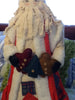 Santa Vintage Standing Primitive With Patches 28 Inches Gingerbread Cookies and Tree Garland JAMsCraftCloset