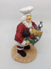 Santa Vintage Chef Shelf Sitter 5 Inches Tall Holiday Decor With Chef's Hat and Tray of Food JAMsCraftCloset