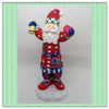 Santa Vintage Red White Blue Green Shelf Sitter 9 Inches Tall Holiday Decor Holding Bell Hearts JAMsCraftCloset