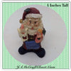 Vintage Santa Shelf Sitter Holding an Angel and Doll...This little guy is a poor Santa.  His toes are coming through his shoes and his outfit has a few patches. Holiday Christmas Decor JAMsCraftCloset