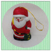 Vintage Santa Shelf Sitter  Stands  3 1/2 Inches Tall  Holding a Yellow Bag and a Christmas Tree Unique Holiday Decor JAMsCraftCloset