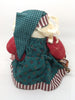 Vintage Santa Shelf Sitter Holding a Bag and Staff With Button Legs Great for the Tree Holiday Christmas Decor Gift Idea