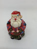 Vintage Red Nose Santa Shelf Sitter Maybe a Clown Santa With Patchwork Outfit Holiday Christmas Decor JAMsCraftCloset