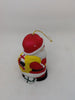 Vintage Santa Shelf Sitter  Stands  3 1/2 Inches Tall  Holding a Yellow Bag and a Christmas Tree Unique Holiday Decor JAMsCraftCloset