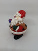 Vintage Clay Santa Shelf Sitter on a Christmas Bulb Stands  Inches Tall  Unique Holiday Decor JAMsCraftCloset