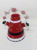 Vintage Tin Santa Shelf Sitter Candle Holder Stands 6 Inches Tall Holiday Christmas Decor JAMsCraftCloset