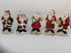 Vintage Santa Shelf Sitters Set of 5 Stands 4 Inches Tall Holiday Christmas Decor Gift Idea JAMsCraftCloset