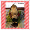 Vintage Fisherman Santa Standing With Fishing Pole Net and a Hat With Flies JAMsCraftCloset