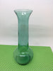 Bud Vase Green Glass Round With NO Markings Vintage - JAMsCraftCloset