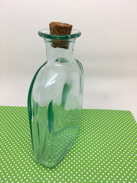 Bottle Bud Vase Green Glass Vintage With Markings 7 A Ve 200 Ml Jamscraftcloset 