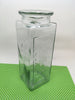 Bottle Flower Vase Green Glass Vintage With NO Markings Hearts and Squiggle Framing as an Accent - JAMsCraftCloset