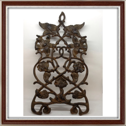 Trivet Large Wrought Iron Brownish Black Wall Art {{ JAMsCraftCloset }}