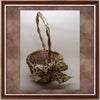 Basket Flower Girl or Home Decor Gold Vintage Wedding Accessory - JAMsCraftCloset