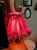 Rag Lampshade Handmade Pink and Gold Cottage Chic Lighting Home Decor JAMsCraftCloset