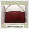 Basket Metal Tin Vintage Holiday Red Merry Christmas Accent {{ JAMsCraftCloset }}
