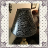 Lampshade Decoupaged Black and White Paisley Print With Bling Cottage Chic Lighting Home Decor