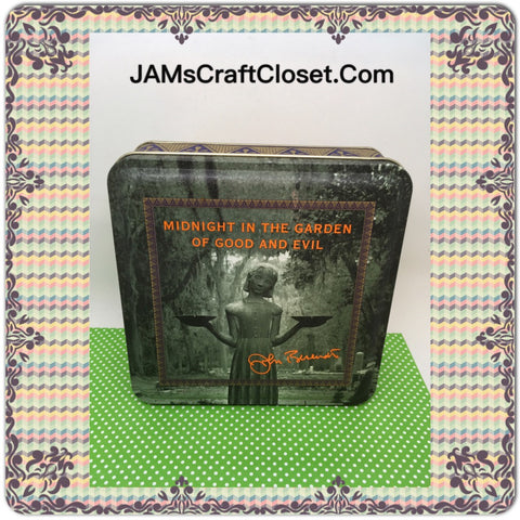 Tin Vintage Square 6 x 6 Inches 2 Inches Tall Midnight Cookies Key Lime 1993 JAMsCraftCloset