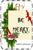 Garden Flag Digital Design Graphic SVG-PNG-JPEG Download BE MERRY Christmas Holiday Crafters Delight - JAMsCraftCloset