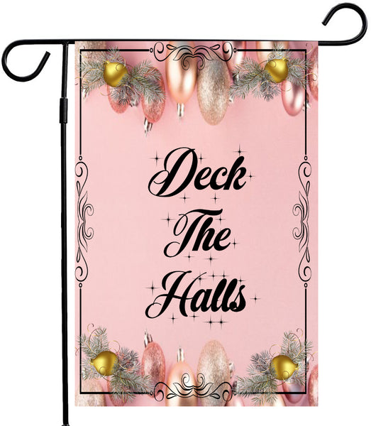 Garden Flag Digital Design Graphic SVG-PNG-JPEG Download DECK THE HALLS Christmas Holiday Crafters Delight - JAMsCraftCloset