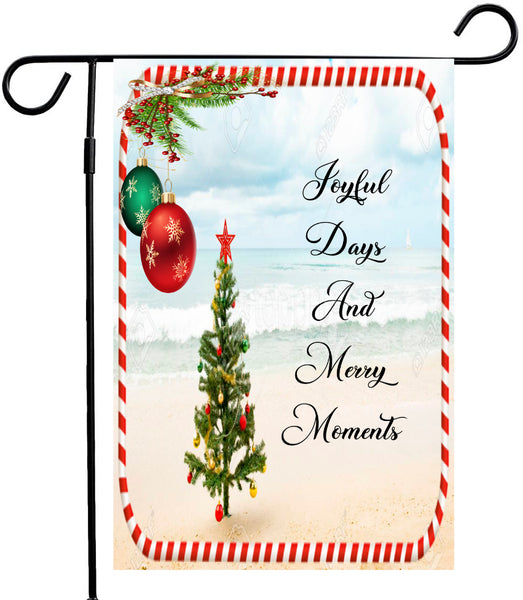 Garden Flag Digital Design Graphic SVG-PNG-JPEG Download JOYFUL DAYS AND MERRY MOMENTS Christmas Holiday Crafters Delight - JAMsCraftCloset