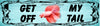 BUMPER STICKER Digital Graphic Sublimation Design SVG-PNG-JPEG Download GET OFF MY TAIL Crafters Delight - JAMsCraftCloset