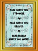 Digital Graphic Design SVG-PNG-JPEG Download Sublimation Positive Saying PAIN MAKES YOU STRONGER Home Gift Decor Crafters Delight - JAMsCraftCloset