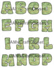 ALPHABET SET Digital Graphic Design Typography Clipart SVG-PNG Sublimation GREEN BARNWOOD Design Download Crafters Delight - JAMsCraftCloset