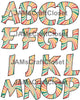 ALPHABET SET Digital Graphic Design Typography Clipart SVG-PNG Sublimation GRUNGE RETRO BURST Design Download Crafters Delight - JAMsCraftCloset