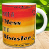 MUG Coffee Full Wrap Sublimation Digital Graphic Design Download HOT MESS SPICY DISASTER SVG-PNG Crafters Delight - JAMsCraftCloset