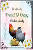 I AM A PROUD AND CRAZY CHICKEN LADY Digital Graphic SVG-PNG-JPEG Download Positive Saying Love Crafters Delight {{ JAMsCraftCloset }}