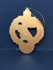 Gold Plaster Vintage Christmas Ornaments Rocking Horse Musical Instruments Tree Decor - JAMsCraftCloset